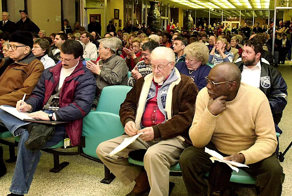 When Erie City Council held a public hearing Feb. 25, 2003, on a countywide reassessment and the ensuing increase in property taxes that had gone into effect Jan. 1, hundreds of city residents filled council chambers to listen and 47 spoke for a combined 2 hours.