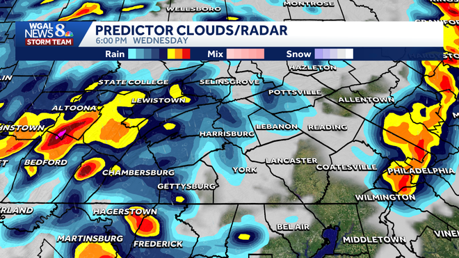 A strong cold front could spark strong to severe thunderstorms Wednesday afternoon into evening across South-Central Pennsylvania, with the greatest threat from about 1 p.m. to 9 p.m.
