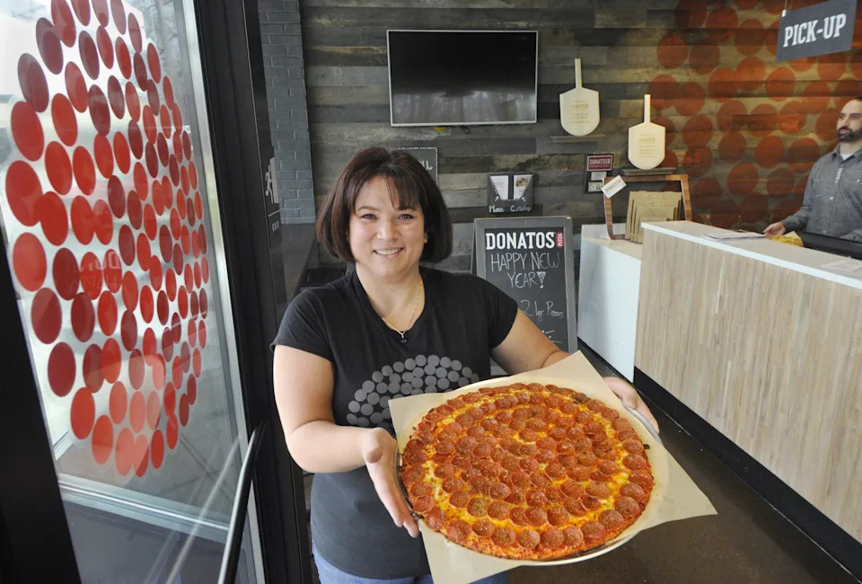 Christina Vogel, franchise owner of Donatos Pizza, 1535 W. Eighth St., Erie, opened the west Erie restaurant in 2016. She is not renewing the lease at this location, after being named Erie County executive in 2026.