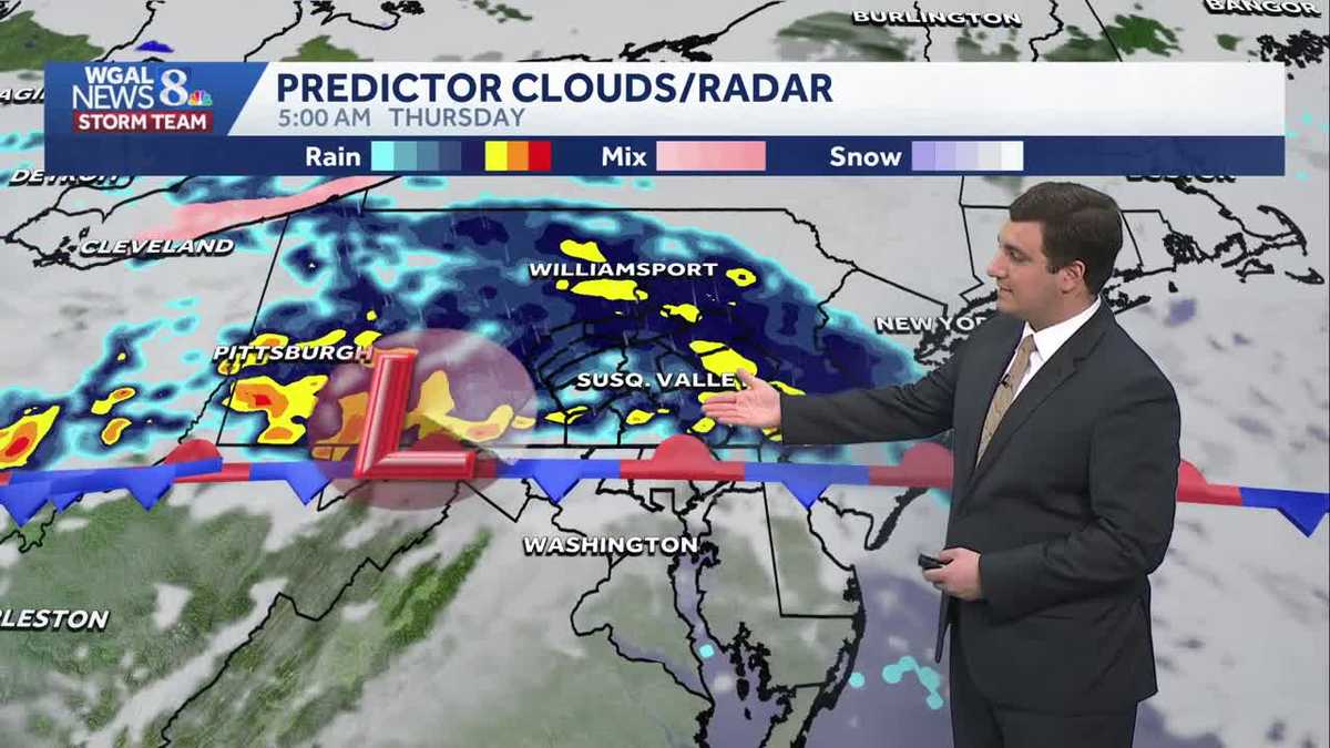 Scattered Showers Continue Across South Central Pennsylvania