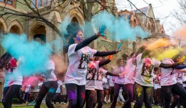 Hundreds of Penn students gather for annual Holi celebration