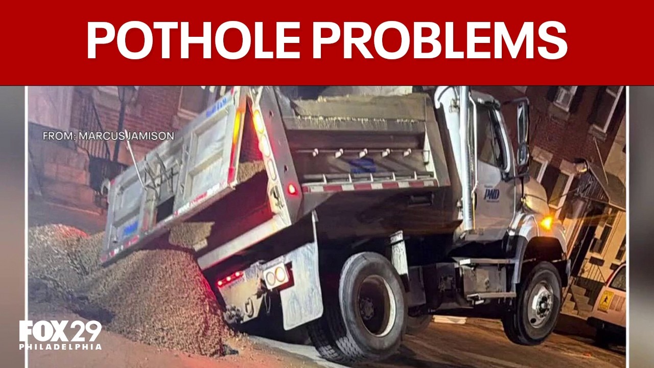 Kensington pothole swallows city water truck; residents react 