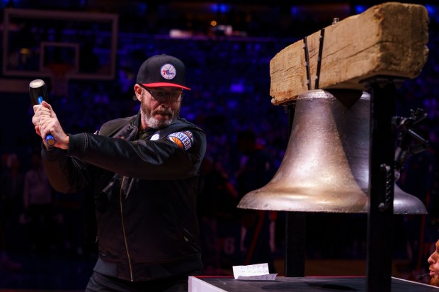 Philadelphia 76ers public address announcer Matt Cord is retiring from that job. (AP Photo/Chris Szagola)