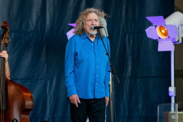 Robert Plant is doing a show in Philadelphia. (Associated Press)