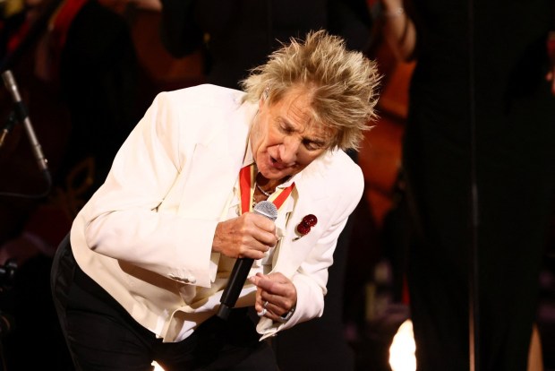 Rod Stewart is performing this weekend in Allentown. (Associated Press)
