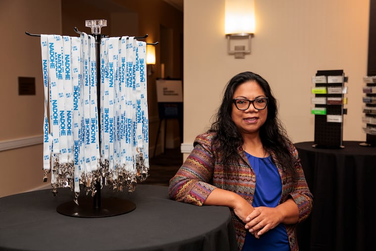 Emelyn A. dela Peña, president and CEO of the National Association of Diversity Officers in Higher Education, addressed about 800 attendees at the opening of the group's national conference in Philadelphia Thursday.