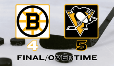 BA Bruins 4-5 PIT OT March 8 2026
