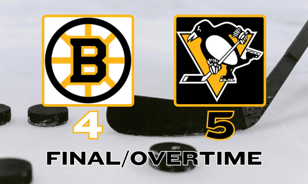 BA Bruins 4-5 PIT OT March 8 2026