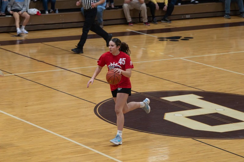 Clara Steinberg, from Eisenhower, moves the ball up the floor during the Pennsylvania's win over New York in the Big 30 Senior Classic. | Photo by Hunter O. Lyle 