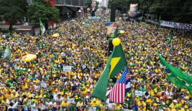 Supporters of Brazil's Bolsonaro rally across Brazil against Lula
