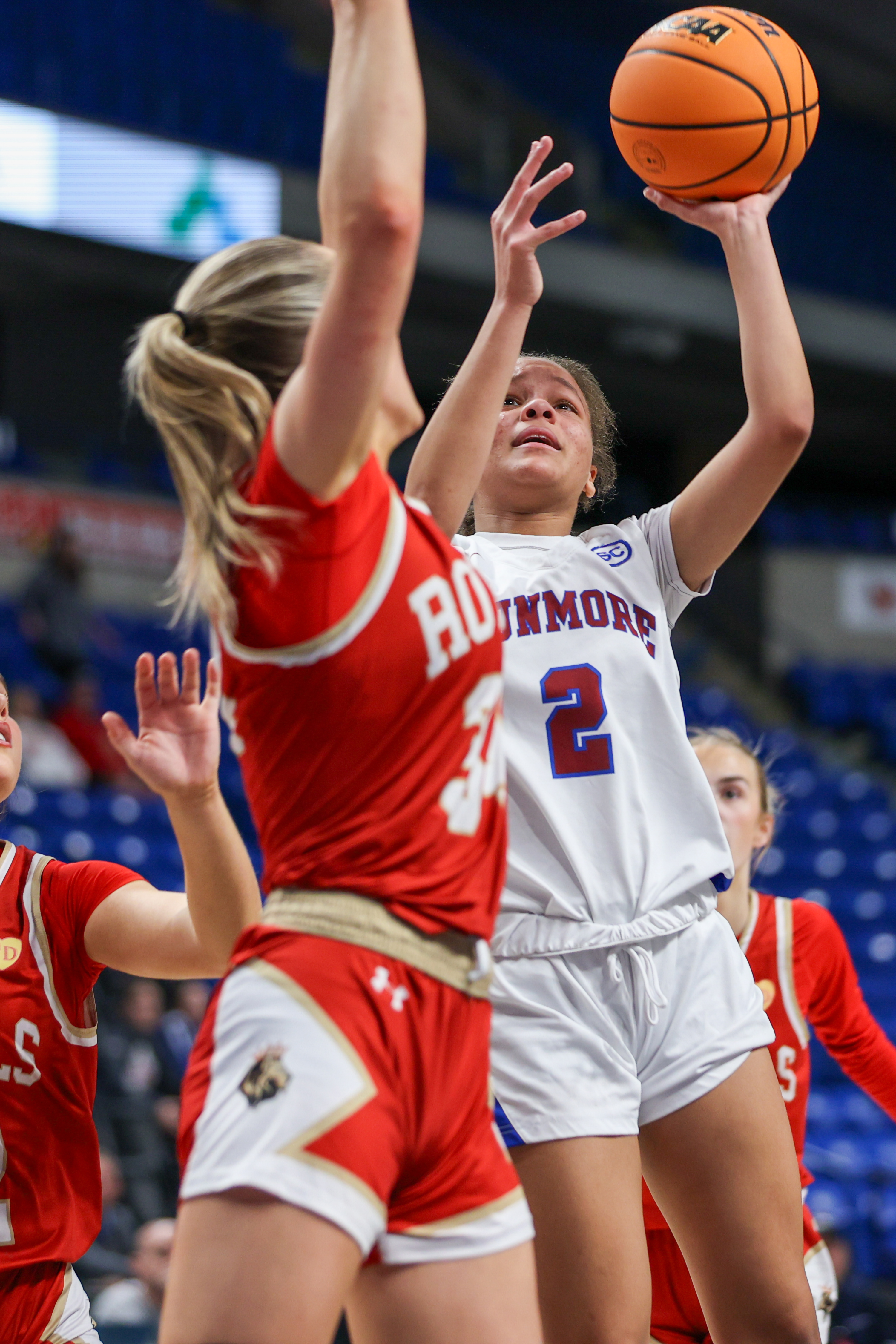 Dunmore’s Janaya Martin (2) takes a shot during the District...