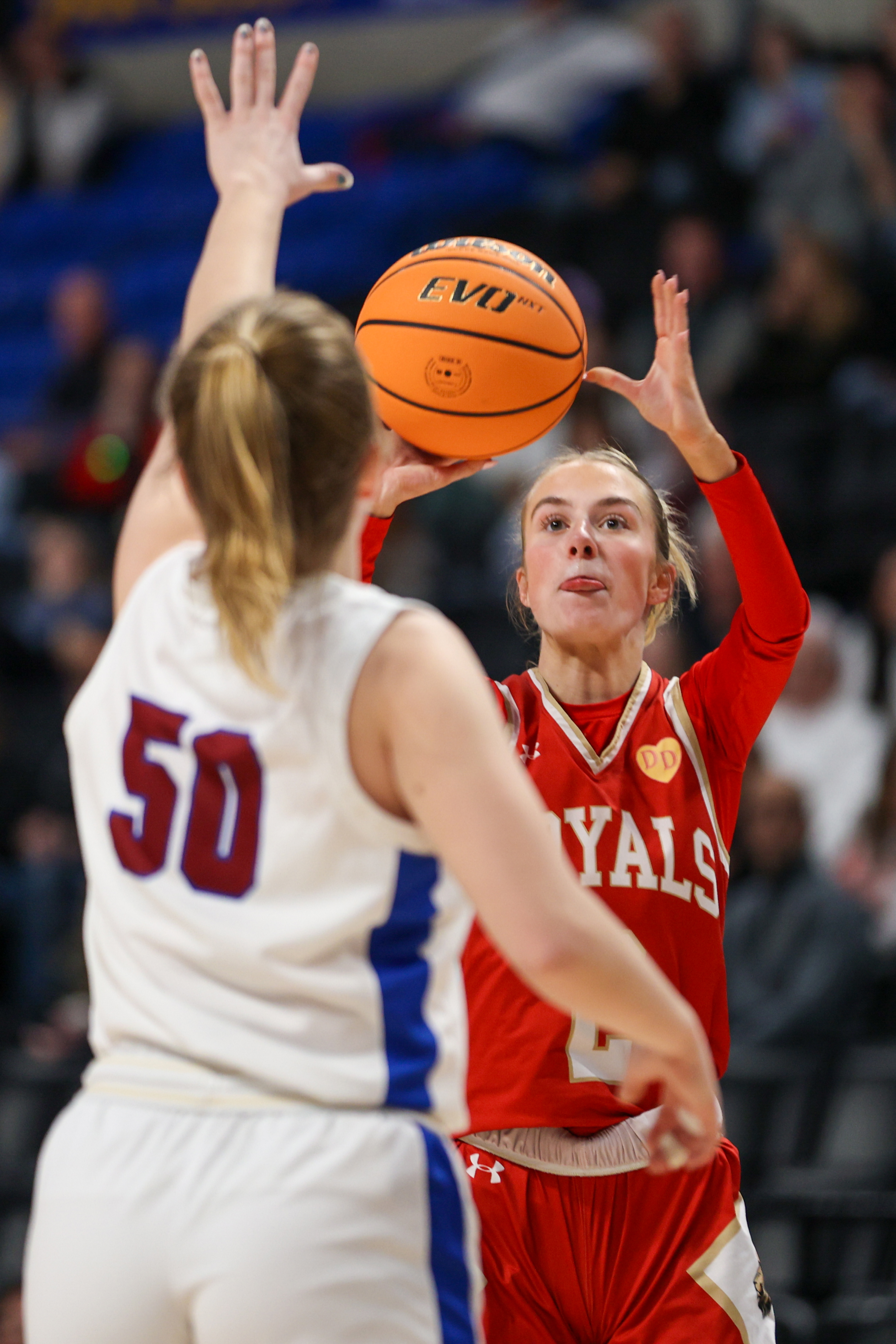 Holy Redeemer’s Tessa Cegelka (2) takes a three-point shot during...