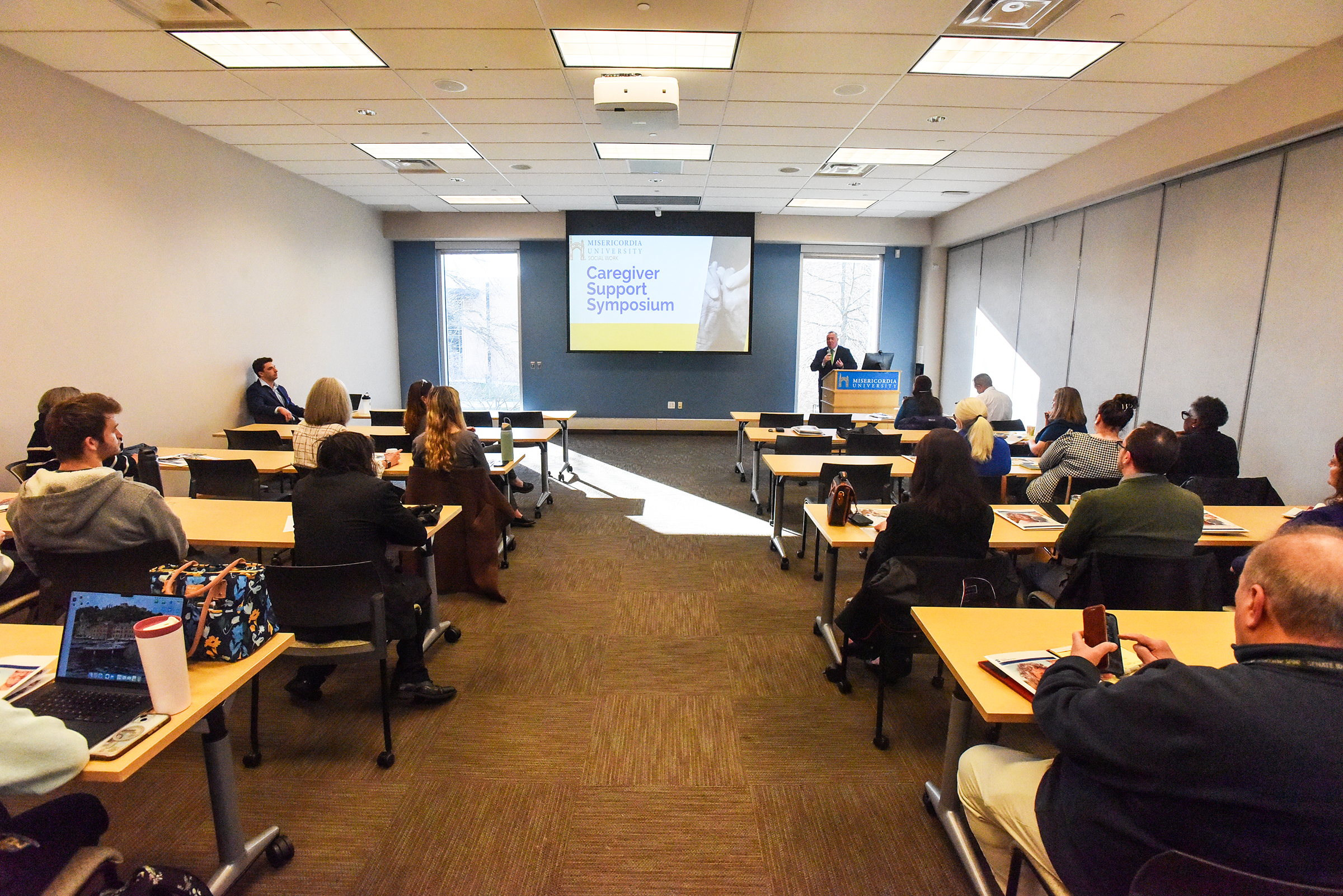 Pennsylvania Department of Aging Secretary Jason Kavulich speaks during the...