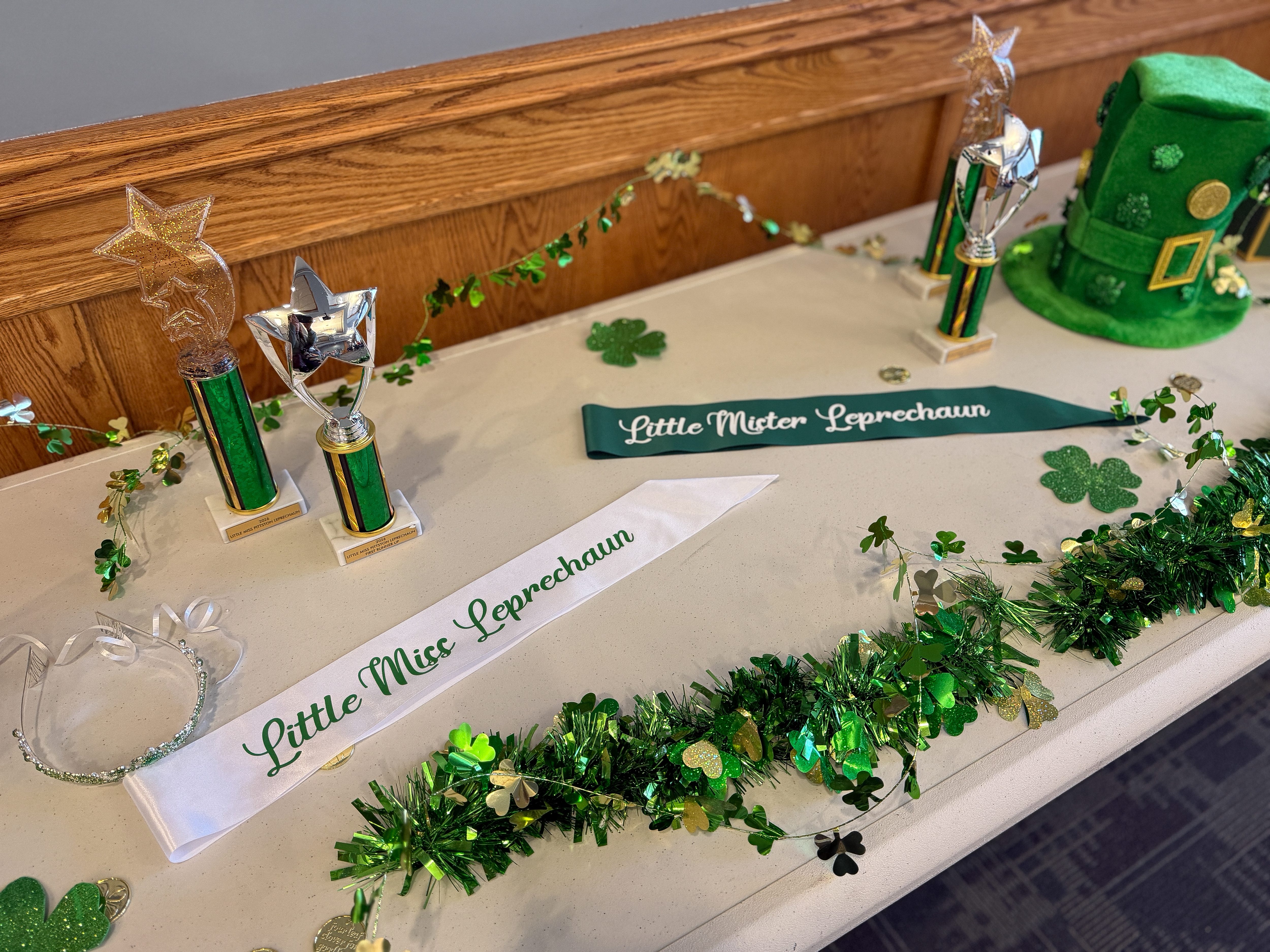 Prizes await the winners at the Pittston City St. Patrick’s...