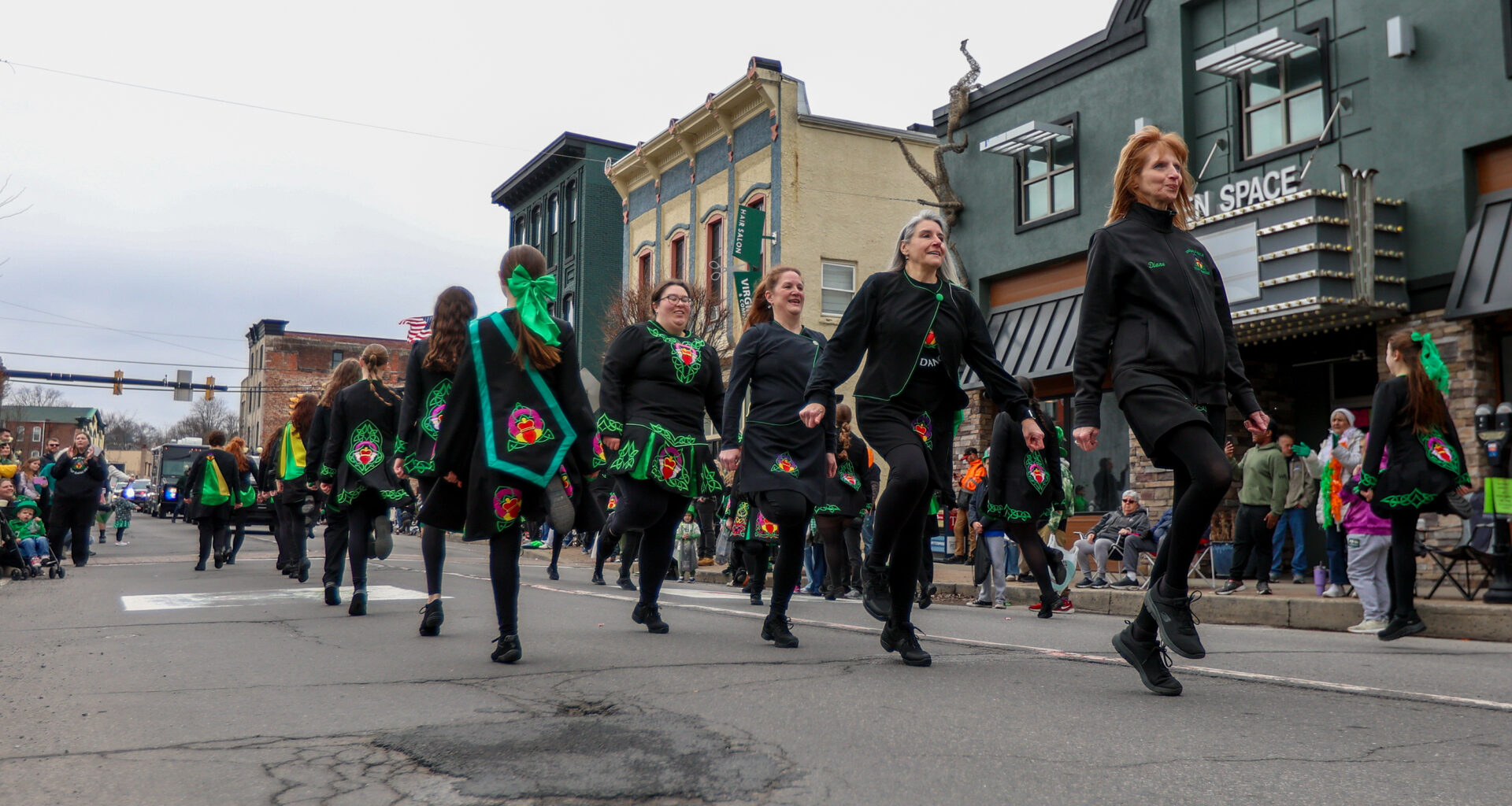 The Emerald Isle Step Dancers put on a show during...
