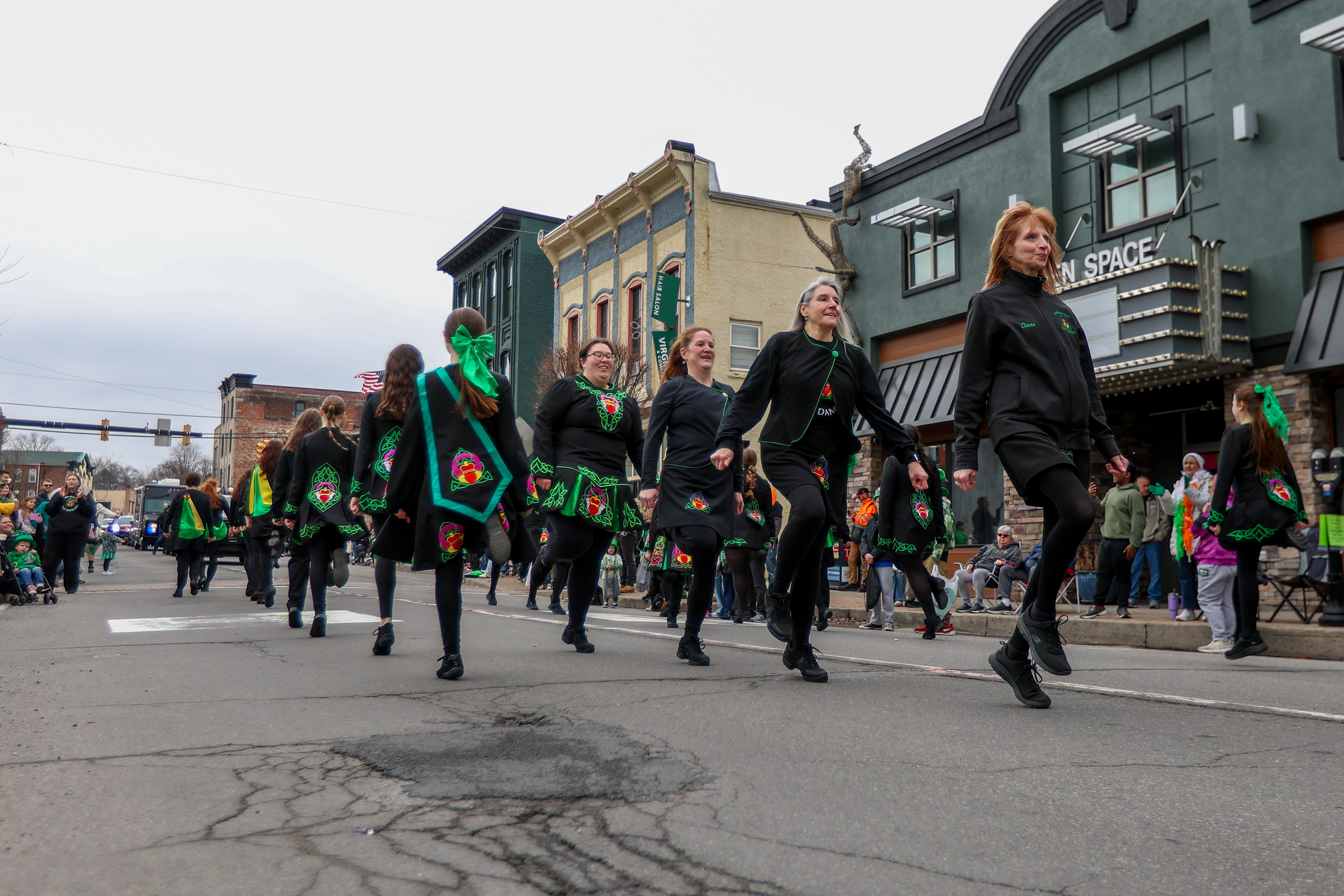 The Emerald Isle Step Dancers put on a show during...