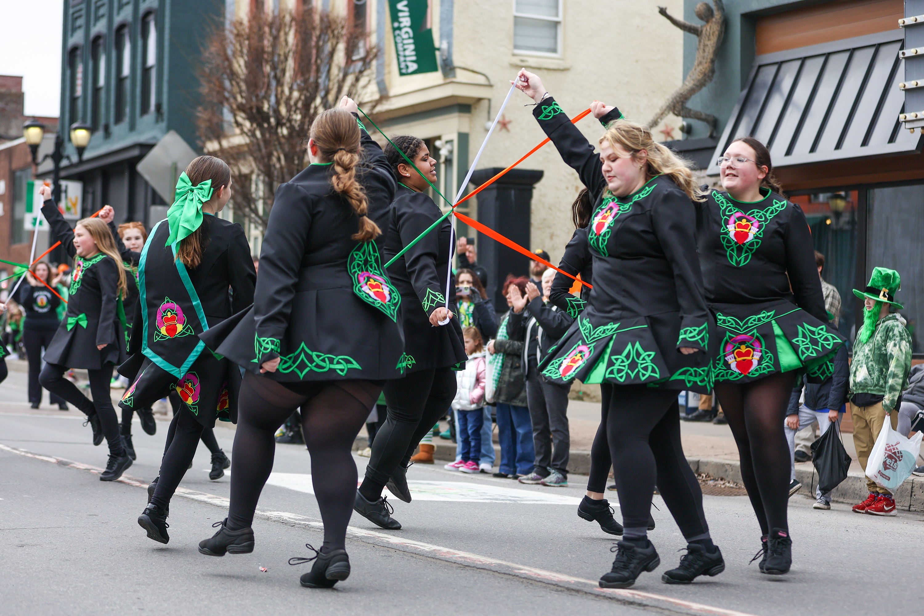 The Emerald Isle Step Dancers put on a show during...