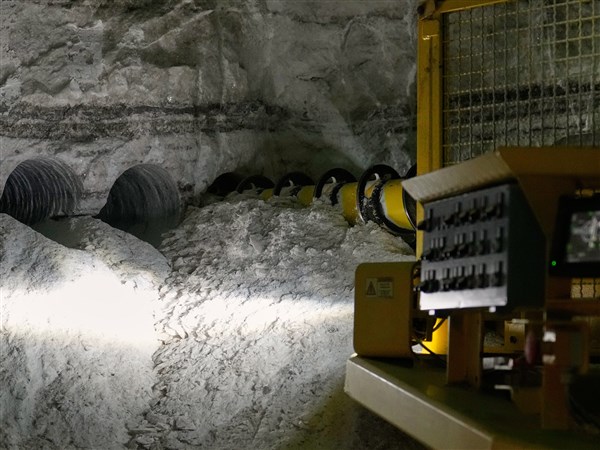 Beneath Lake Erie, a vast salt mine works overtime to meet winter road demands
