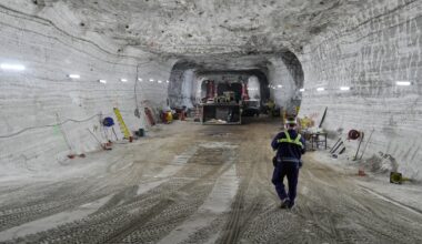 Beneath Lake Erie, a vast salt mine works overtime to meet winter road demands