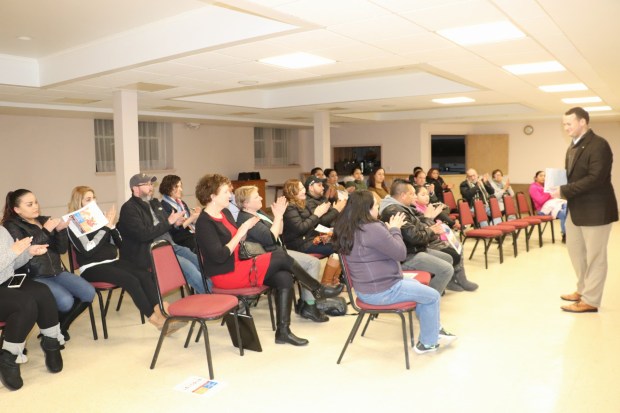 While serving as a state representative, Eric Roe held a town hall in Kennett Square on Feb. 12, 2018. He said the meeting was conducted entirely in Spanish with immigrant workers from the mushroom industry. "We discussed the phorid fly problem, among other issues," Roe said. He won his bid to become a Chester County commissioner in 2023. (DLN File Photo)