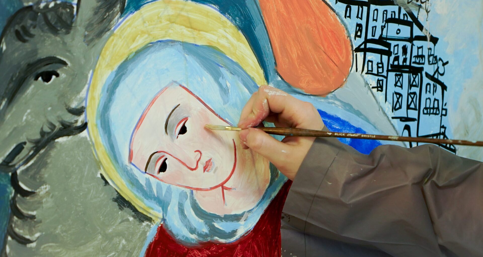Artists to Unveil War‑Inspired Painting at Ukrainian Cathedral
