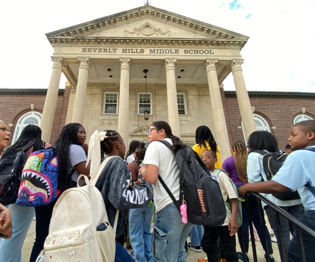 More than 1,450 students in grades six through eight attend Beverly Hill Middle School in Upper Darby. (PETE BANNAN-DAILY TIMES)