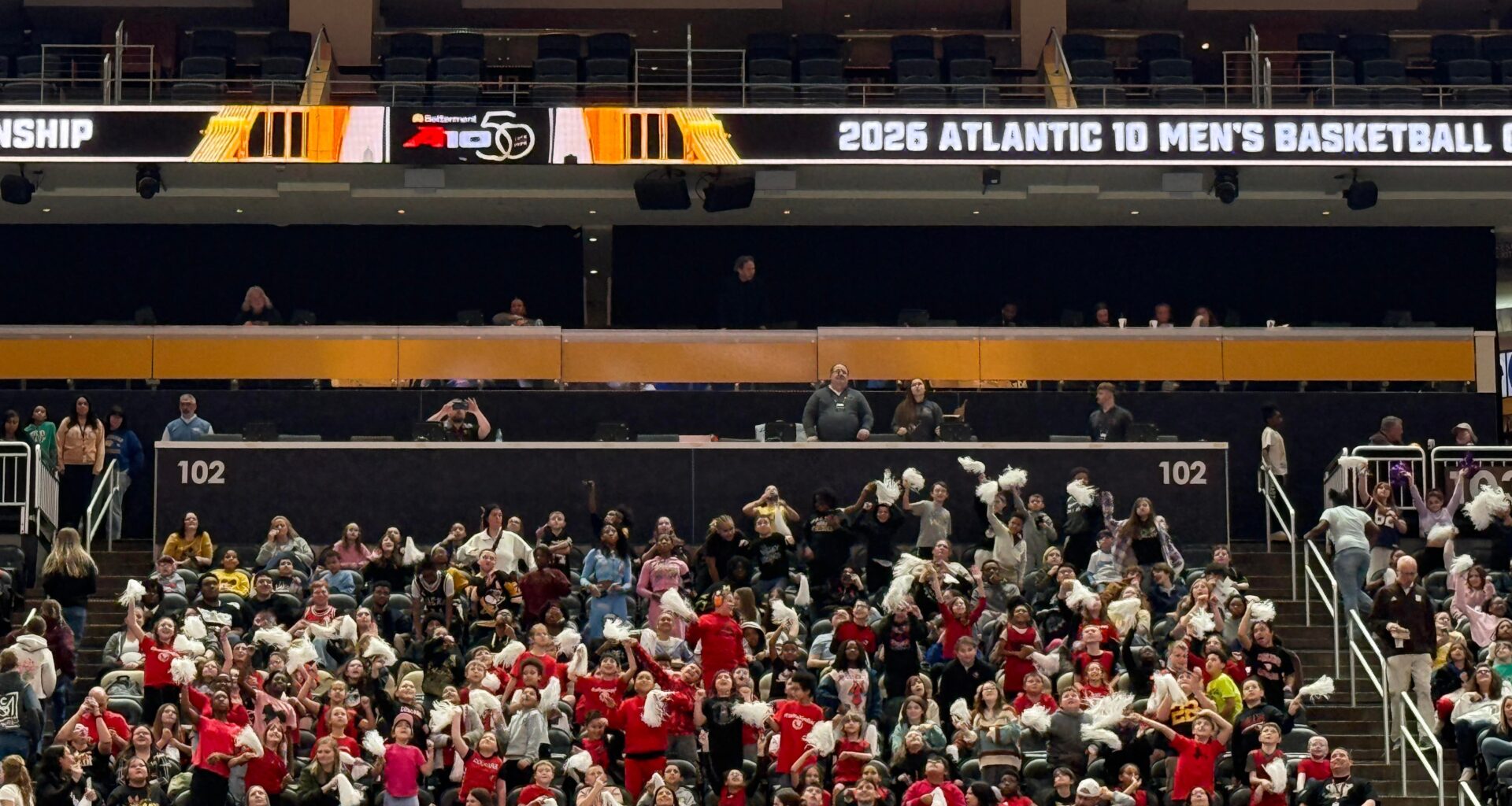 Fans at PPG Paints Arena for Atlantic 10 Tournament