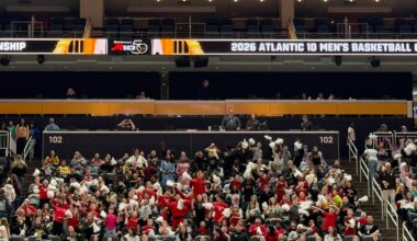 Fans at PPG Paints Arena for Atlantic 10 Tournament