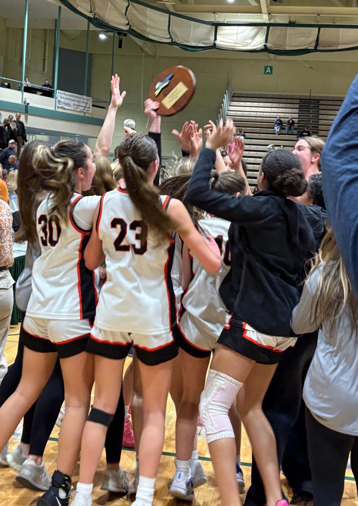team members cheering
