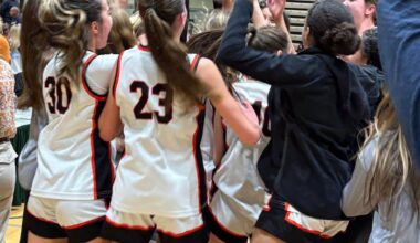 team members cheering