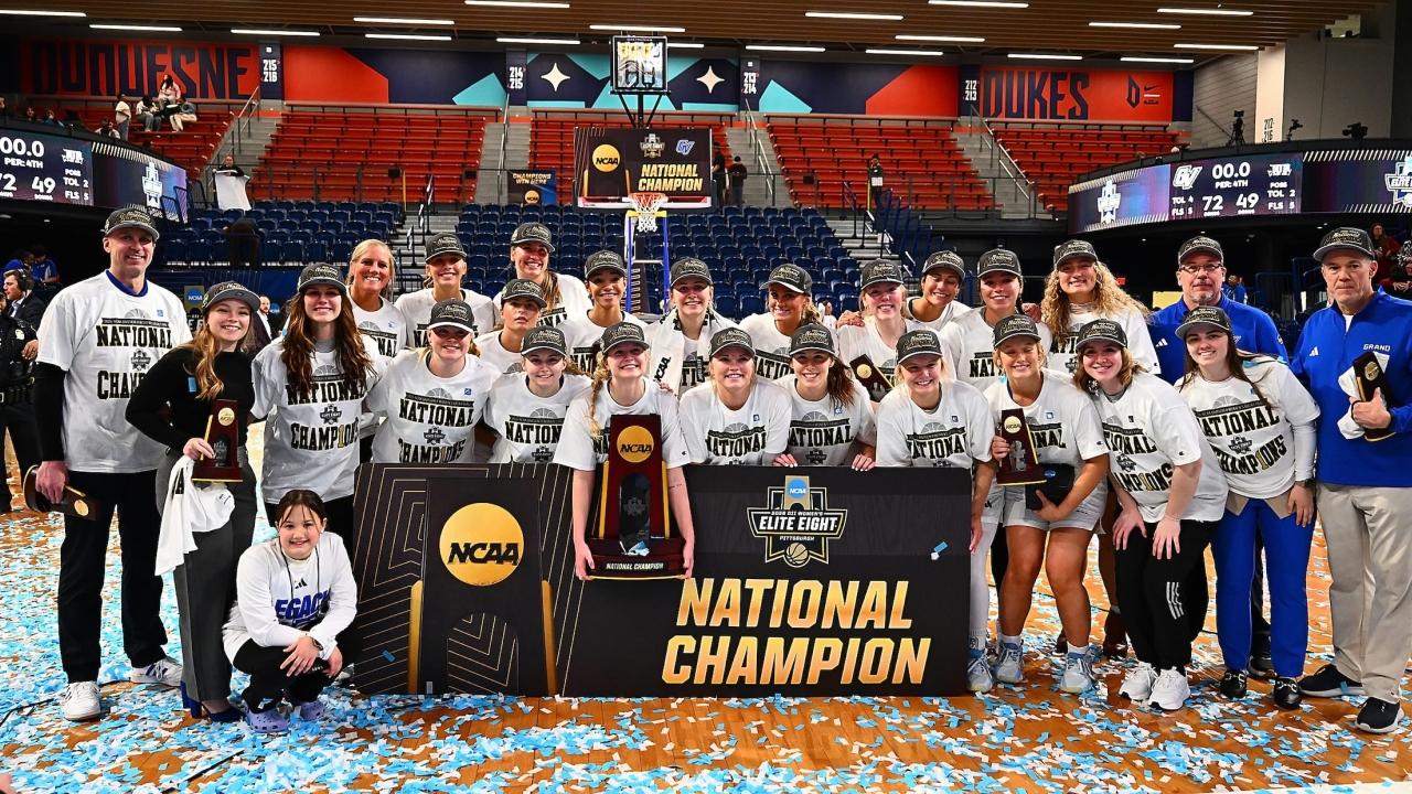 Grand Valley State wins 2026 DII women's basketball championship