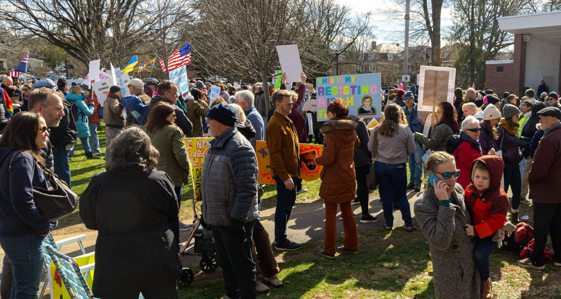 Thousands gather for ‘No Kings’ protest