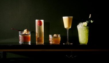 The konbini cocktail menu at Almanac is inspired by Japanese convenience stores.