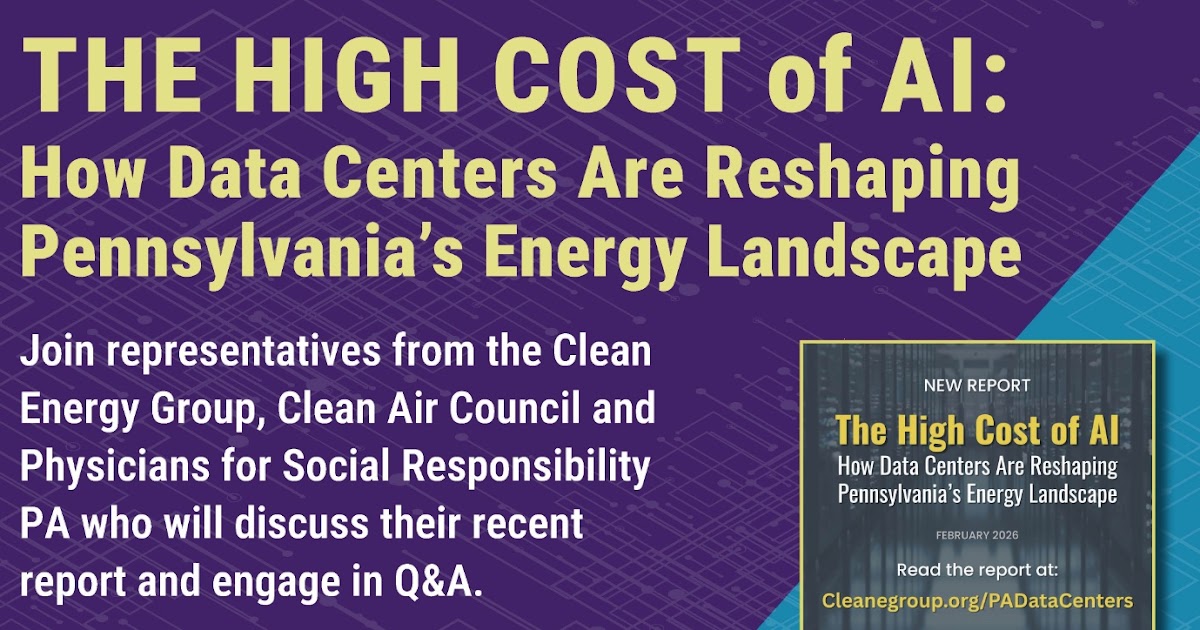 University Of Scranton, Partners Host March 30 In-Person Program On How A.I. Data Centers Are Reshaping Pennsylvania's Energy Landscape, Pearn Auditorium, Scranton