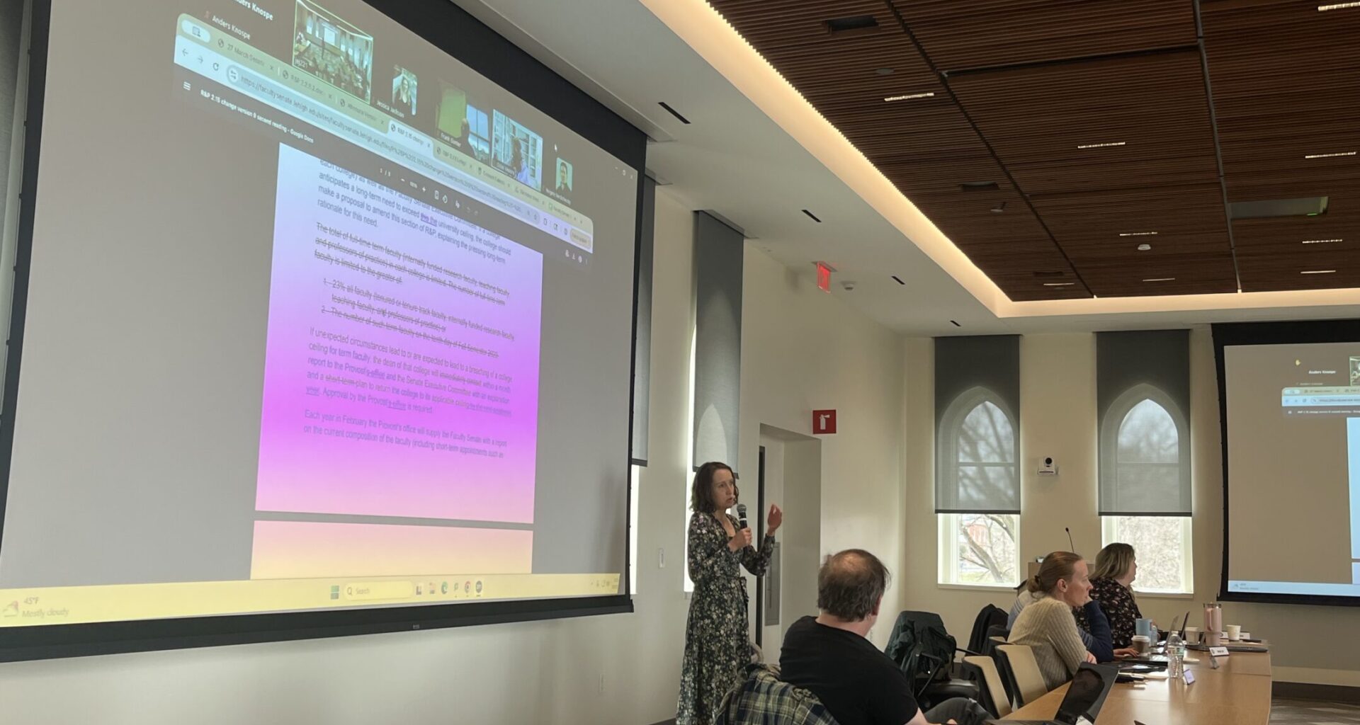 Faculty Senate discusses campus climate, building access policies