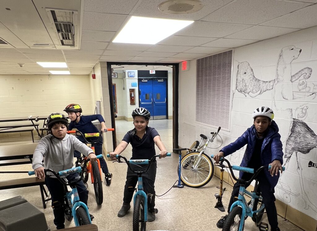 Bike Explorers Kicks Off Spring Season at Lewis Elkins Elementary