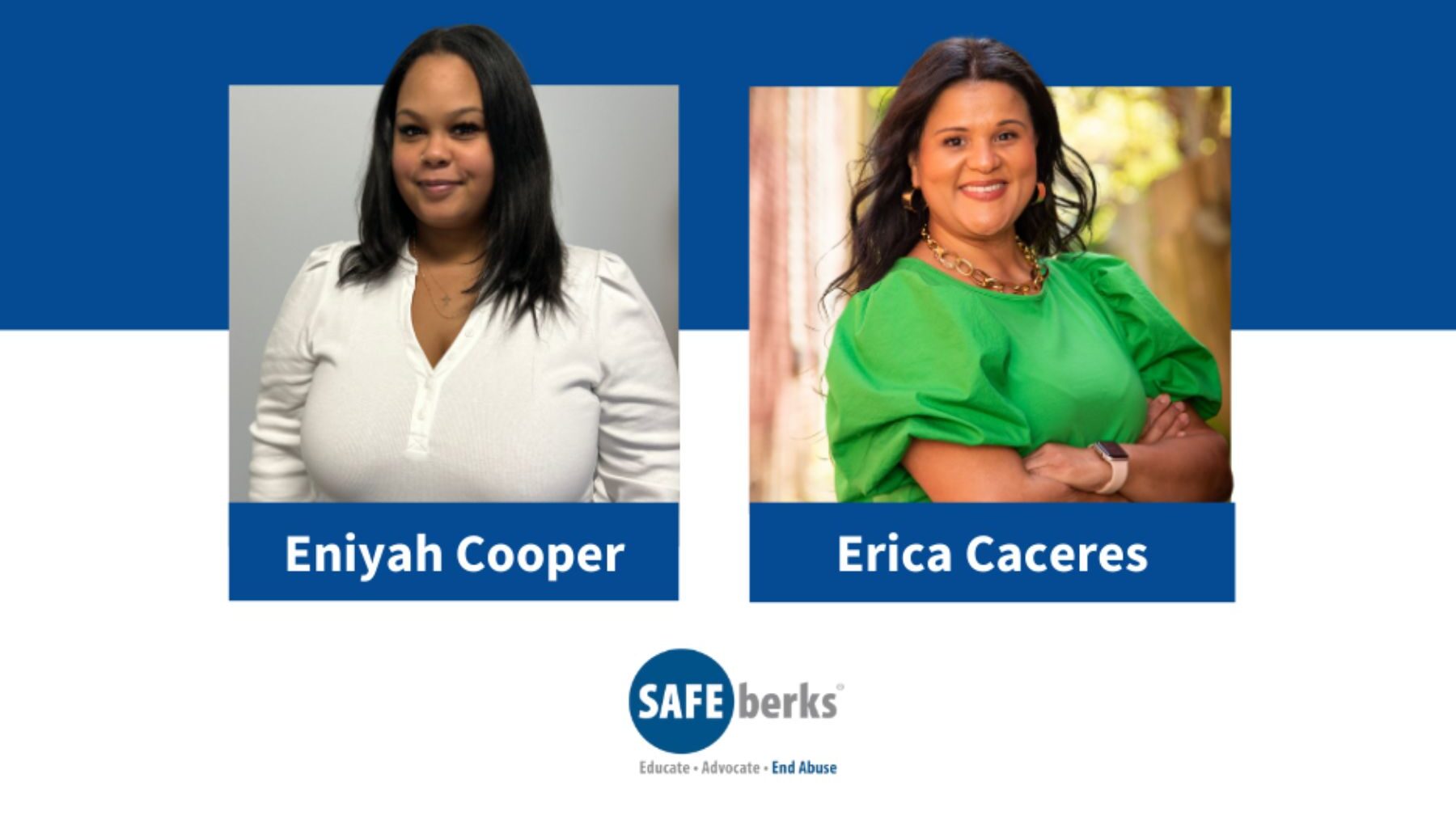 Safe Berks appoints two leaders to support fundraising and community partnerships