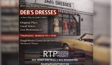 Reading Theater Project to present staged reading of “Deb’s Dresses” at GoggleWorks