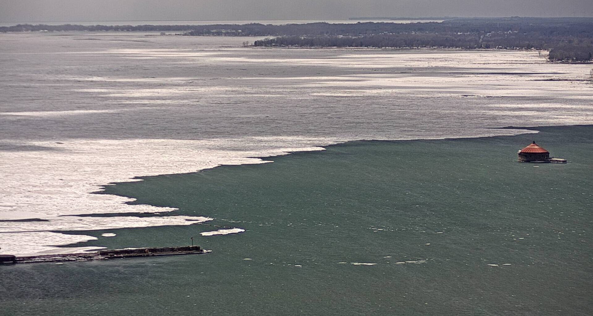 Lake Erie ice boom holding up well near end of season
