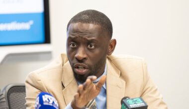 In this April 2025 file photo, City Councilmember Isaiah Thomas announces reforms to school district policy. On Thursday, he introduced a measure to repeal a law that Council passed just one month ago.