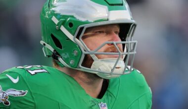 Eagles center Cam Jurgens says he is starting to feel good again after he suffered debilitating injuries during the team's Super Bowl run during the 2024 season.