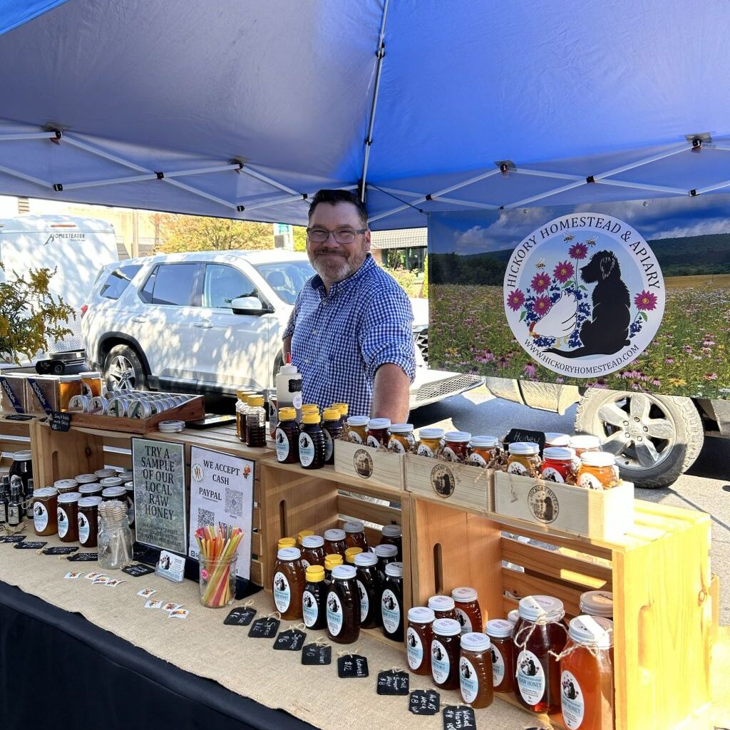 Hickory Hives features hyper local honey  at West Reading Farmers Market