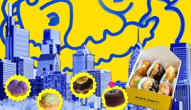 A photo illustration of Beard Papa's in Philly.