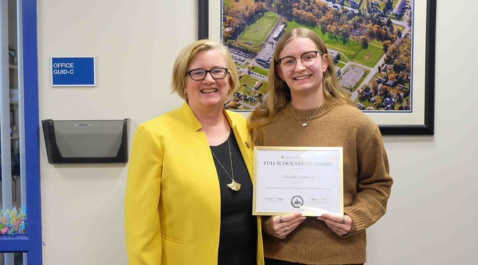 Salisbury High School Senior Awarded Full-Tuition Scholarship to Cedar Crest College