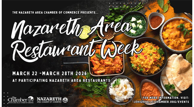 Nazareth Area Restaurant Week Set to Showcase Local Dining Scene