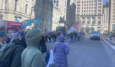Protestors in Center City