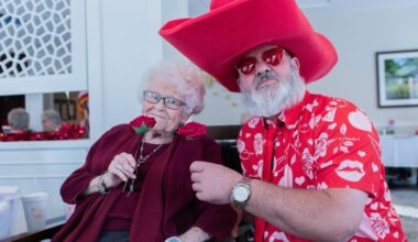 Heritage Care Center residents, staff get Valentine's Day roses