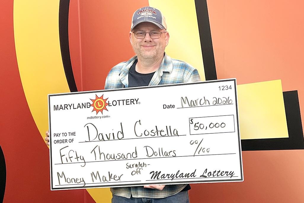 Pennsylvania man wins $50,000 during pit stop in Maryland