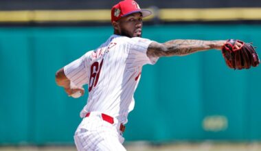 Phillies pitcher Cristopher Sánchez will start opening day against the Rangers on Thursday.