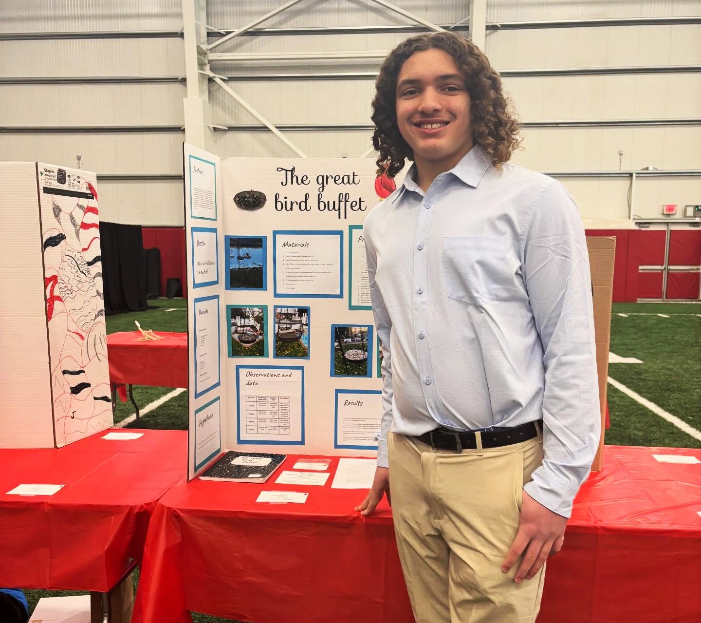 Studious Green Woods eighth grader Nolan Clark will be piling...